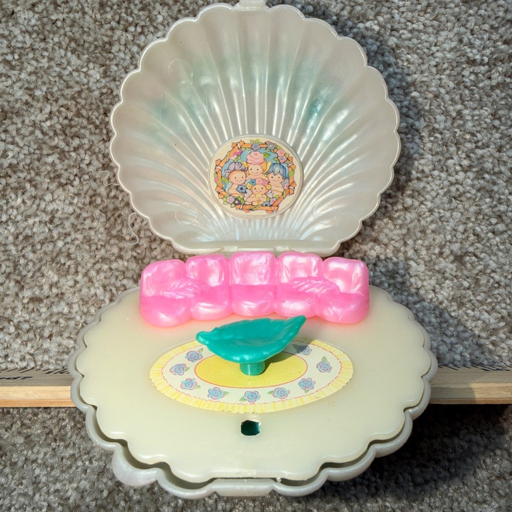 Vintage 90's Kenner Fairy Winkles Sweet Dreams Seashell Compact 5 Mini Figures - Picture 4 of 8